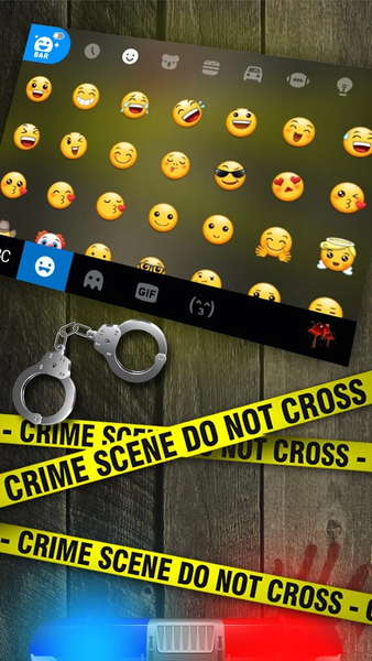 Crime Scene Keyboard Theme - عکس برنامه موبایلی اندروید