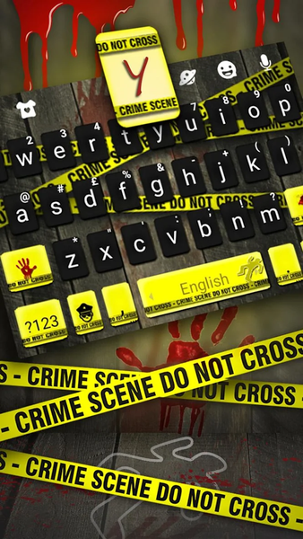 Crime Scene Keyboard Theme - Image screenshot of android app