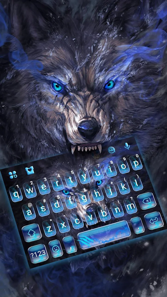Cruel Night Wolf Keyboard Theme - عکس برنامه موبایلی اندروید