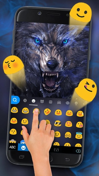 Cruel Night Wolf Keyboard Theme - Image screenshot of android app