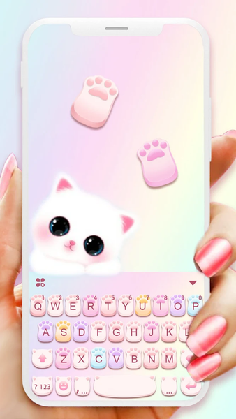 Cute Cat Paws Theme - عکس برنامه موبایلی اندروید