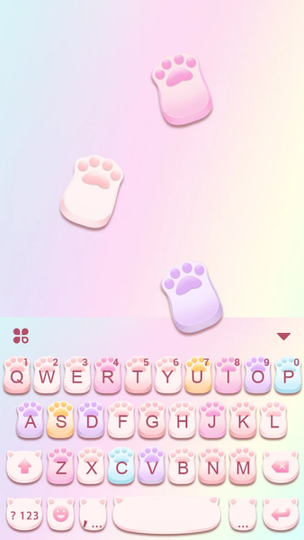 Cute Cat Paws Theme - عکس برنامه موبایلی اندروید