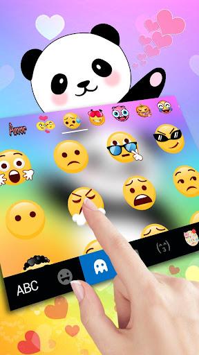 Cute Panda Coming Keyboard Theme - Image screenshot of android app