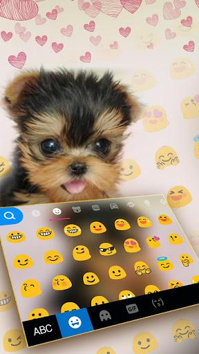 Cute Tongue Cup Puppy Keyboard - Image screenshot of android app