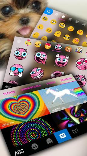 Cute Tongue Cup Puppy Keyboard - Image screenshot of android app