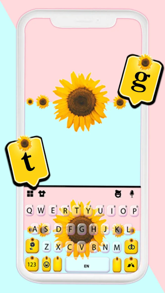 Dainty Sunflower Theme - Image screenshot of android app