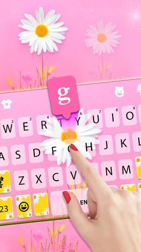 Daisy Flower Keyboard Theme - عکس برنامه موبایلی اندروید