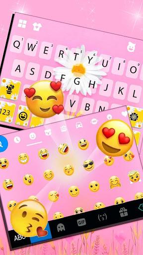 Daisy Flower Keyboard Theme - عکس برنامه موبایلی اندروید
