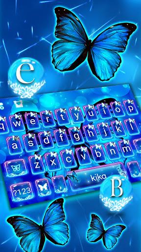 Neon Butterfly Theme - Image screenshot of android app