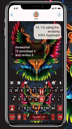 Devil Owl Keyboard Theme - عکس برنامه موبایلی اندروید