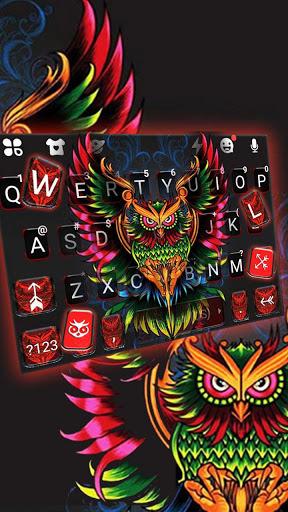 Devil Owl Keyboard Theme - عکس برنامه موبایلی اندروید