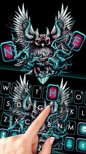 Devil Owl Wings Keyboard Theme - عکس برنامه موبایلی اندروید