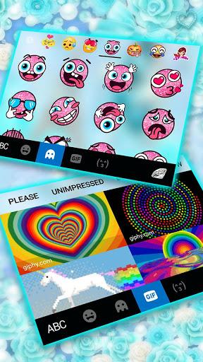 Diamond Paris Butterfly Keyboard Theme - Image screenshot of android app