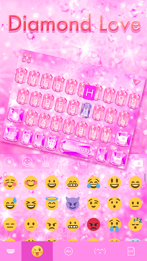 Diamond Love 💎 Keyboard Theme - Image screenshot of android app