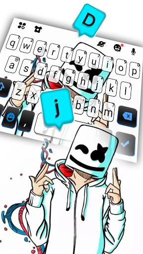 Doodle DJ Keyboard Theme - Image screenshot of android app