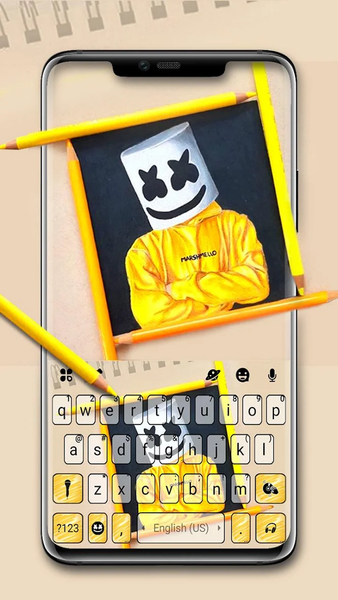 Doodle Dj Music Keyboard Theme - Image screenshot of android app