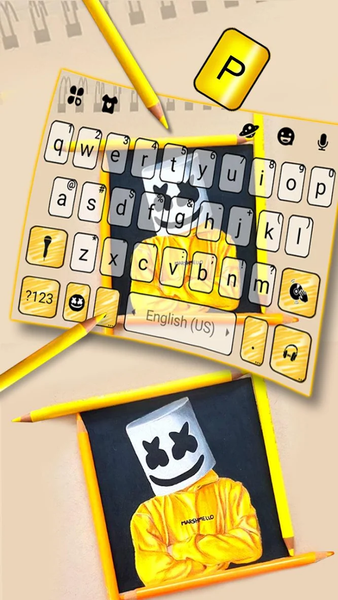 Doodle Dj Music Keyboard Theme - Image screenshot of android app