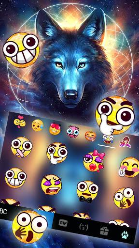 Dreamcatcher Night Wolf Keyboard Theme - عکس برنامه موبایلی اندروید