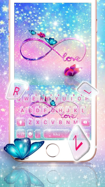 Dreamy Infinity Love Keyboard - عکس برنامه موبایلی اندروید