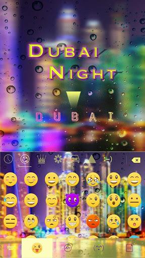 Dubai Night Keyboard Theme - عکس برنامه موبایلی اندروید