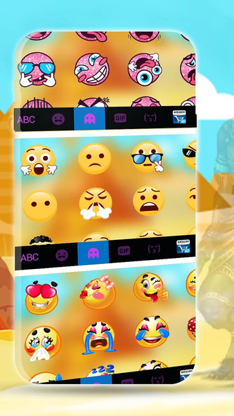 Egypt Pyramid Keyboard Theme - عکس برنامه موبایلی اندروید