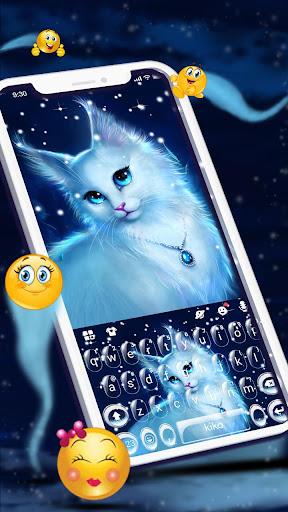 Elegant Kitty Keyboard Theme - عکس برنامه موبایلی اندروید