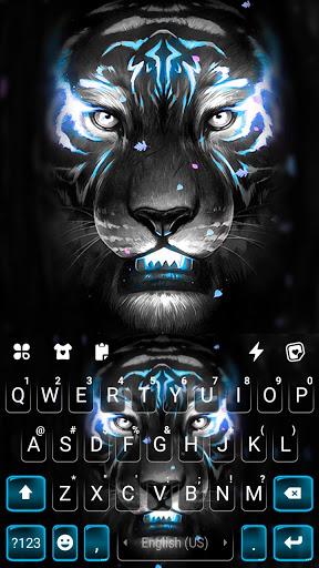 Fierce Neon Tiger Keyboard Bac - عکس برنامه موبایلی اندروید