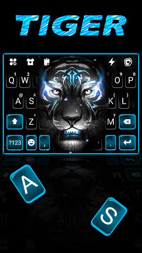 Fierce Neon Tiger Keyboard Bac - Image screenshot of android app