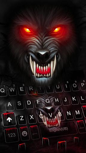 Fierce Wolf Keyboard Theme - Image screenshot of android app