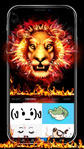 Fire Roar Lion Theme - عکس برنامه موبایلی اندروید