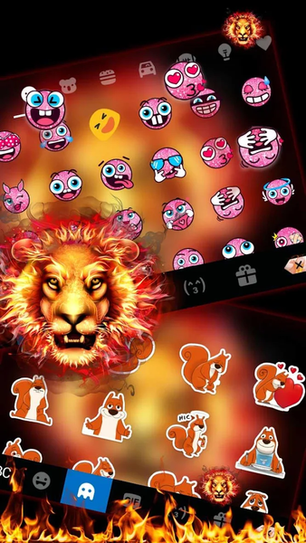 Fire Roar Lion Theme - Image screenshot of android app