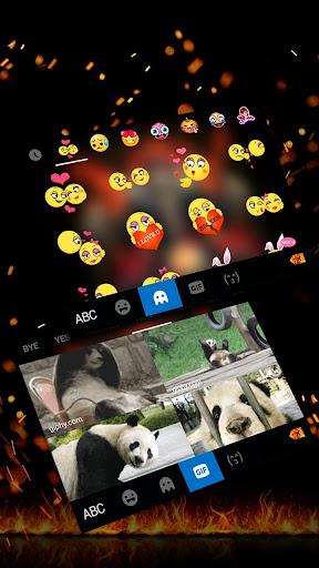 Fire Skull Rider Keyboard Theme - عکس برنامه موبایلی اندروید