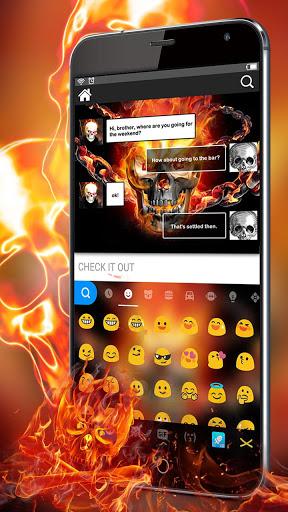 Fire Skull Theme - عکس برنامه موبایلی اندروید