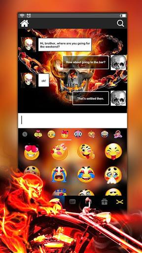 Fire Skull Theme - عکس برنامه موبایلی اندروید