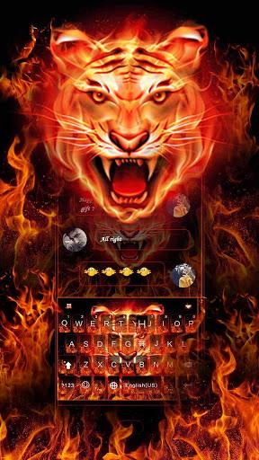 Cruel Tiger 3D Keyboard Theme - Image screenshot of android app