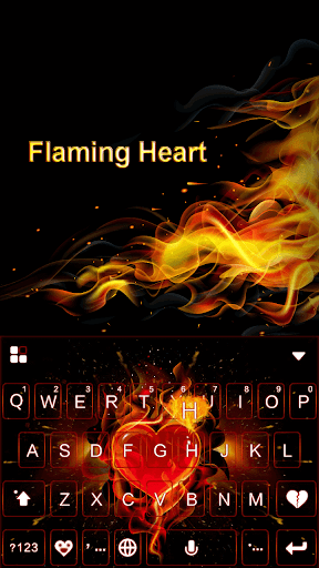 Flaming Heart Theme - عکس برنامه موبایلی اندروید