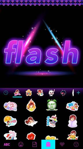 Flash Keyboard Theme - عکس برنامه موبایلی اندروید