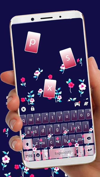 Flower Pattern Keyboard Theme - عکس برنامه موبایلی اندروید