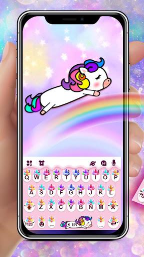 Sweeties Unicorn Keyboard - عکس برنامه موبایلی اندروید