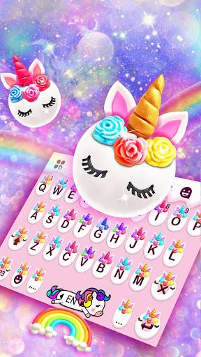 Sweeties Unicorn Keyboard - عکس برنامه موبایلی اندروید