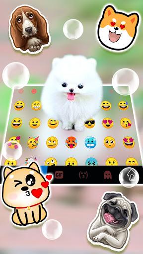 Fluffy Cute Dog Theme - عکس برنامه موبایلی اندروید