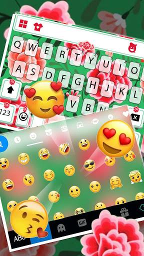 Folk Flower Pattern Keyboard Theme - Image screenshot of android app