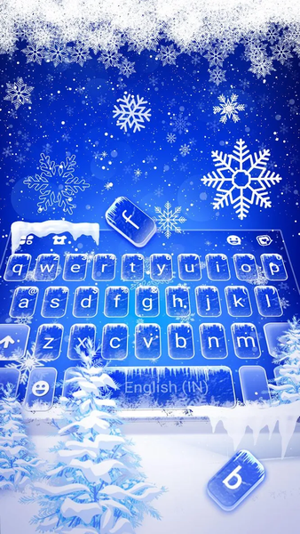 Froze Snowflakes Theme - Image screenshot of android app