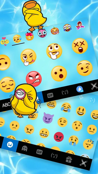 Funny Yellow Duck Pool Keyboard Theme - Image screenshot of android app