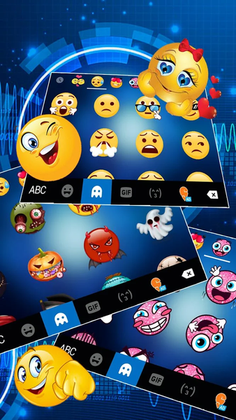 Future High Tech Keyboard Theme - Image screenshot of android app