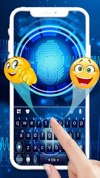 Future High Tech Keyboard Theme - Image screenshot of android app
