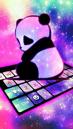 Galaxy Baby Panda Keyboard Theme - Image screenshot of android app