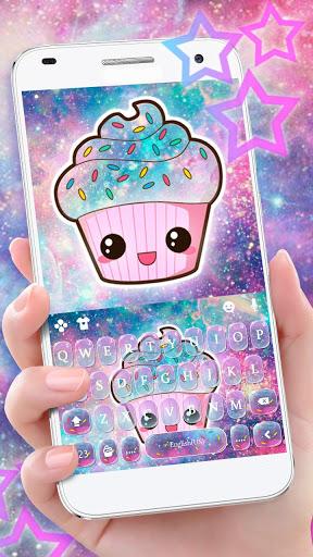 Galaxy Candy Cupcake Theme - Image screenshot of android app