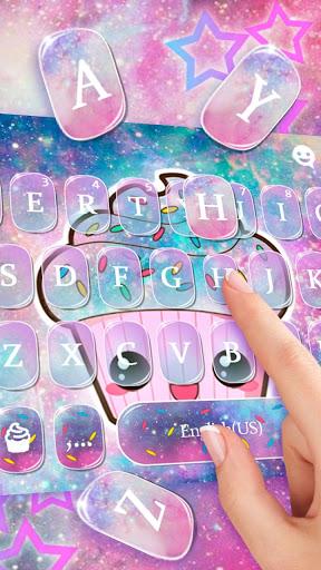 Galaxy Candy Cupcake Theme - Image screenshot of android app