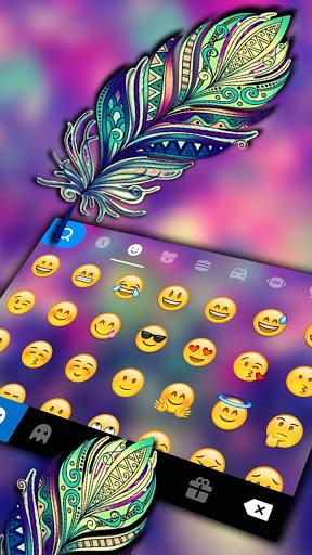 Galaxy Feather Keyboard Theme - عکس برنامه موبایلی اندروید